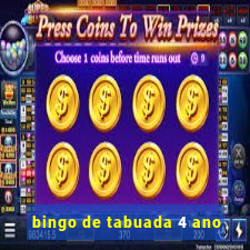 bingo de tabuada 4 ano